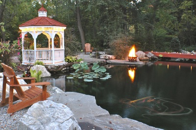 Recreational pond construction Rochester NY by Acorn Ponds & Waterfalls