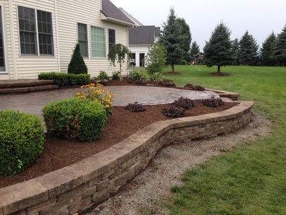 Retaining Wall Renovation & Repair, Landscape Design, Rochester, Monroe County NY By Acorn Ponds & Waterfalls - Rochester’s premiere retaining wall installation contractors Image