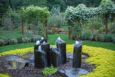 Yard fountains for outdoor living areas in Rochester New York (NY)
