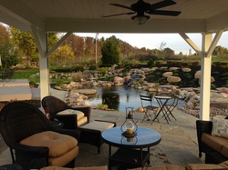 Pavillions, decks & gazebos for enhancing your fish ponds & outdoor living area in Rochester New York (NY) - Acorn Ponds & Waterfalls.