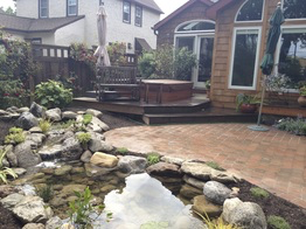 Backyard fish ponds and Landscape ideas in Rochester New York, (NY) near me