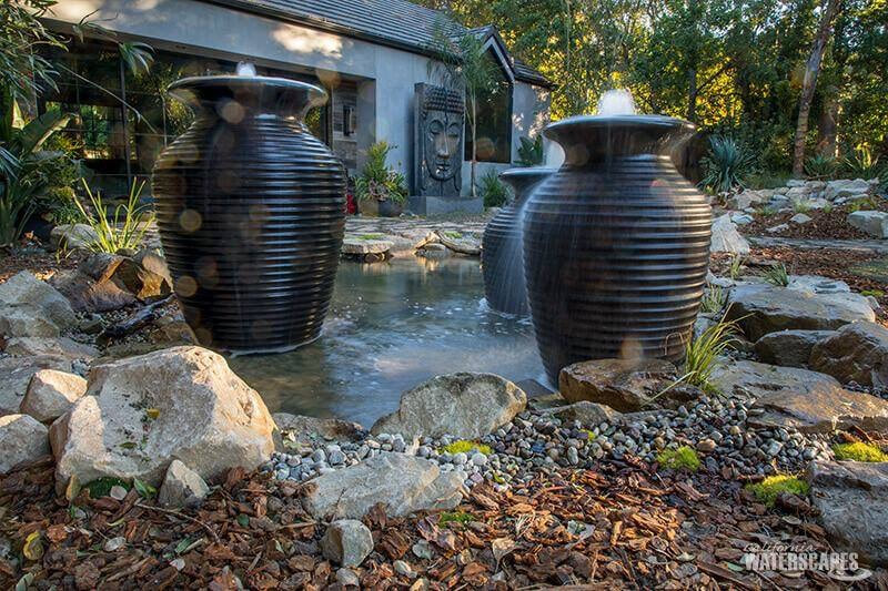 Urns & Pondless Water Feature Rochester New York (NY)