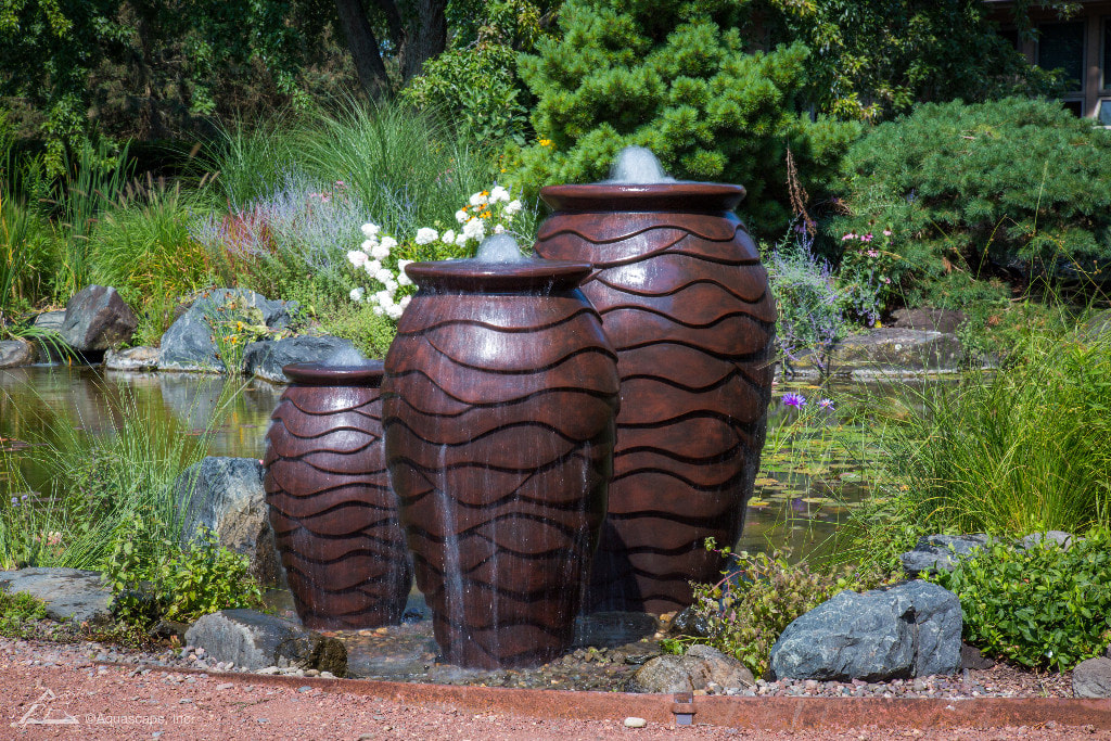 Water feature with 3 bubbling urns Rochester New York (NY)