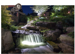 LED landscape lighting & water proof lights in Rochester New York (NY) - Acorn Ponds & Waterfalls