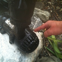 Pump replacement services with 2 YEAR GUARANTEE on all water feature pumps by Acorn Ponds & Waterfalls of Rochester (NY) 