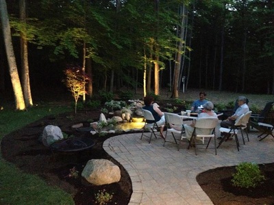 Water feature lighting services in Rochester New York (NY) by Acorn Ponds & Waterfalls
