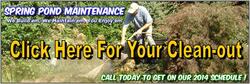 Pond Cleaning & Maintenance Services Greece, Spencerport & Chili NY - Acorn Ponds & Waterfalls. Image