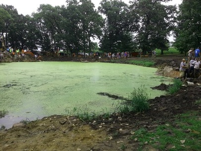 Farm Ponds, Retention Pond Filtration Installation, Rochester NY-Acorn Ponds & Waterfalls. 