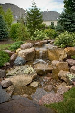 Acorn will custom design your own personal waterfall in Rochester NY or near you