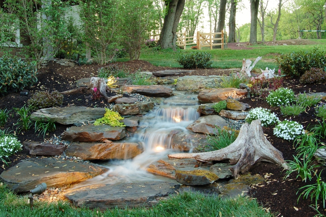 Pondless Waterfalls & Water Feature Ideas In Rochester New York (NY) By Acorn Ponds & Waterfalls