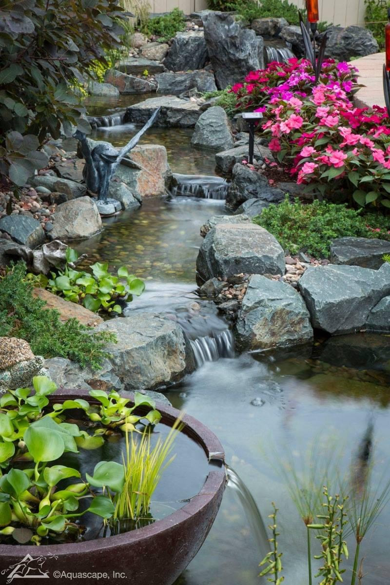 Water Features For Decks & Patios With Built In BBQ