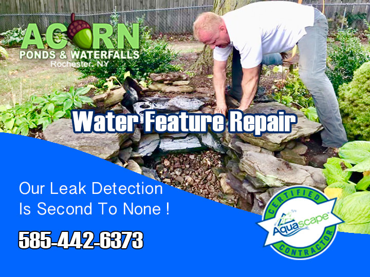 Water Feature-Waterfall Repair Services Rochester-Monroe County-NY